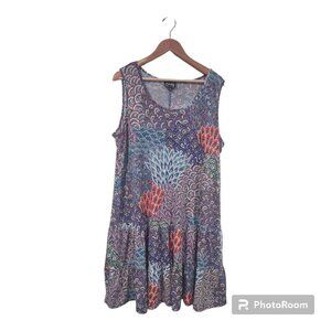 Everlily Multicolored Print sleeveless dress Size XXL
